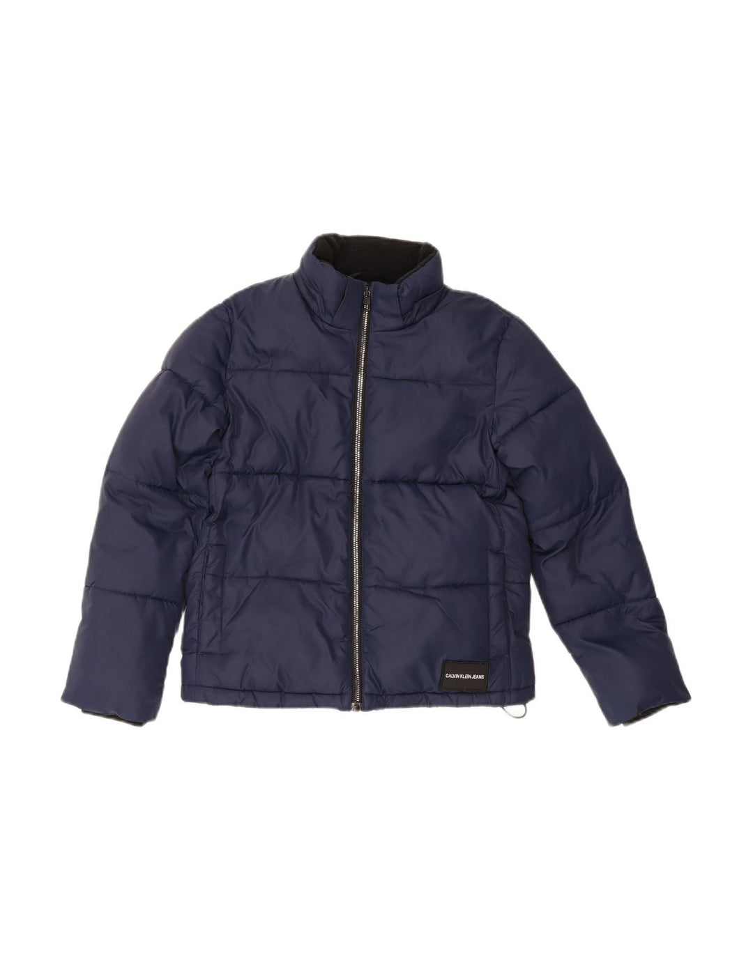 CALVIN KLEIN JEANS Boys Padded Jacket 11-12 Years Navy Blue Polyester