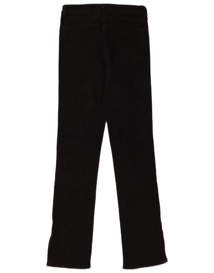 Zara Jeans Rectos Mujer EU 40 Medium W30 L32 Algodón Negro