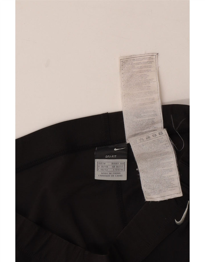 NIKE Mujer Dri Fit Capri Chándal Pantalones UK 10/12 Mediano Negro