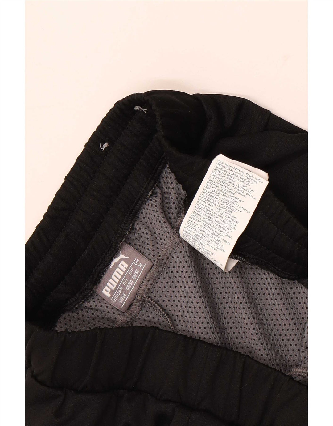 Pantalones cortos deportivos Puma para hombre poliéster negro mediano