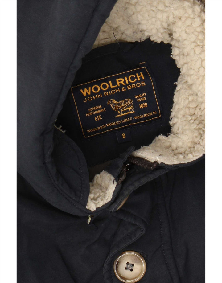 Chaqueta acolchada con capucha Woolrich para niño 7-8 años Azul marino
