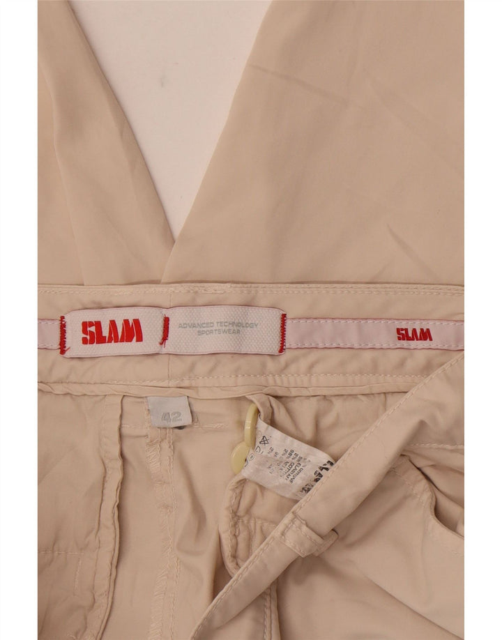 Pantalones cortos chinos Slam para mujer IT 42 Medium W30 Algodón beige