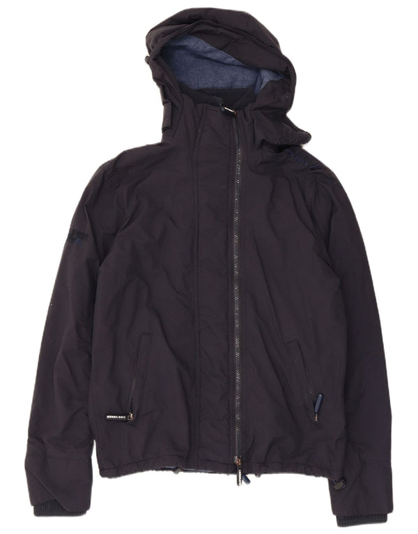 Superdry Chaqueta Cortavientos con Capucha Windcheater para Hombre UK 36 Small Azul Marino