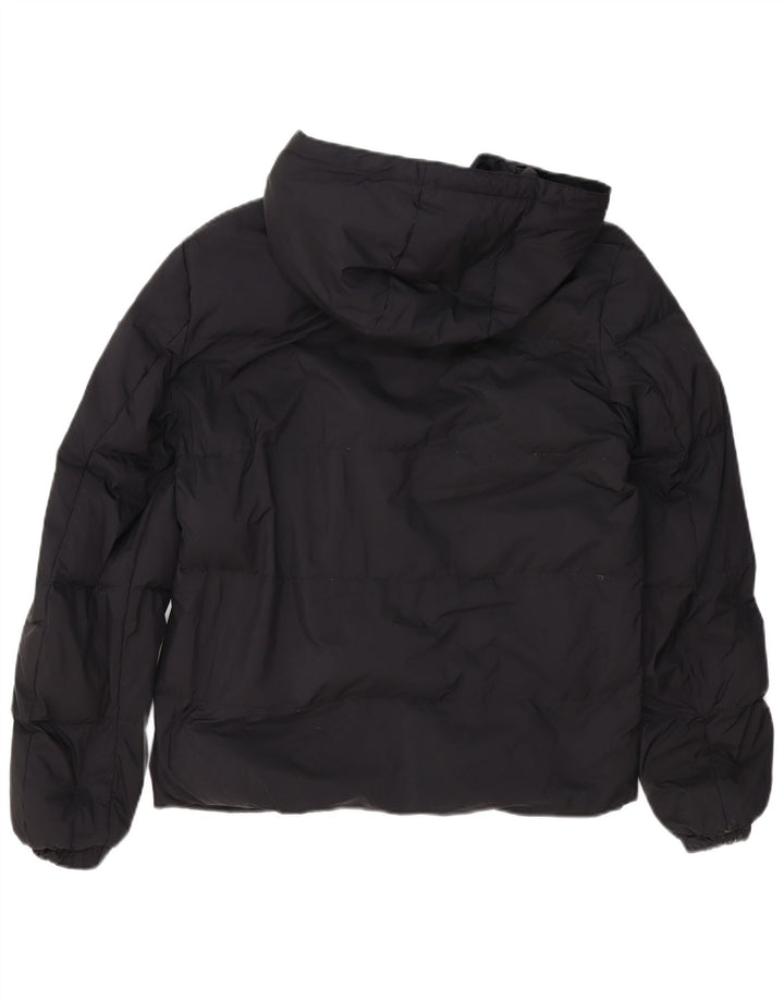 CALVIN KLEIN JEANS Chaqueta acolchada con capucha para hombre UK 34 XS Negro Poliéster