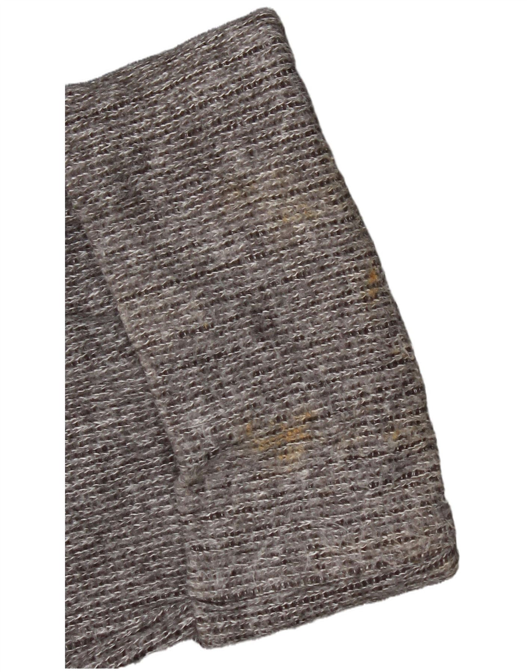 Zara Mujer Crop Turtle Neck Jumper Sweater UK 44 Medio Gris Moteado
