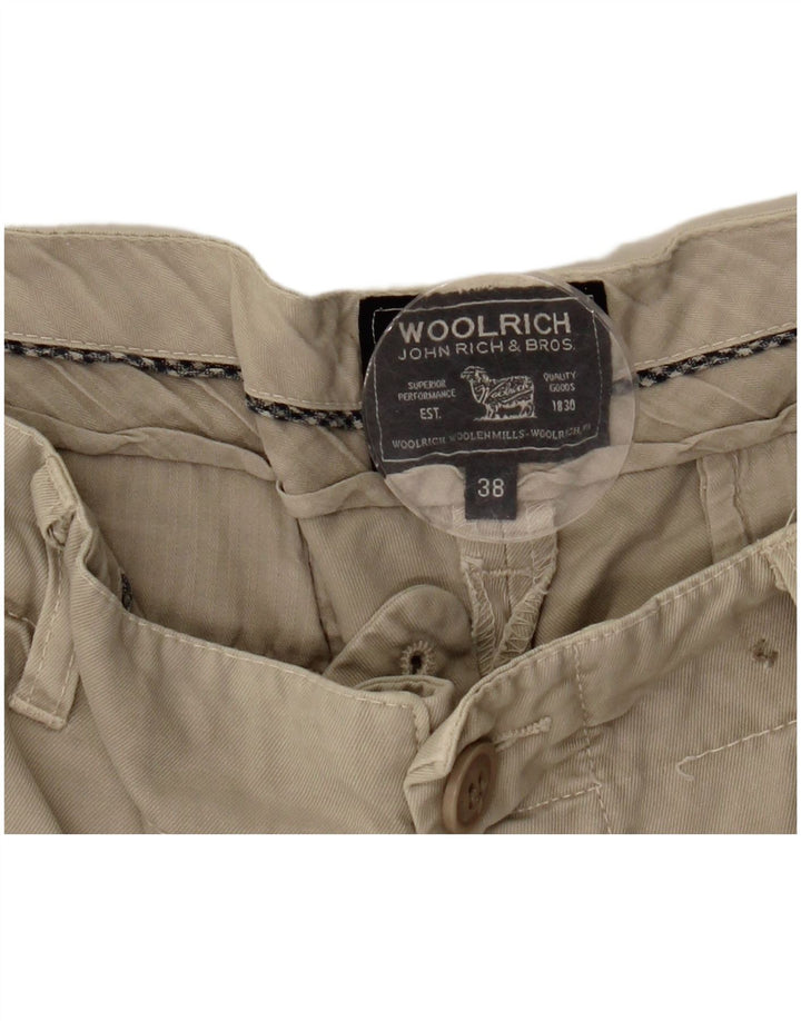 WOOLRICH Pantalones cortos chinos para hombre W38 XL Beige