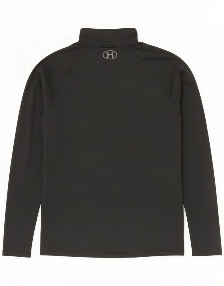 Under Armour Top de chándal con cuello y cremallera para hombre Poliéster negro mediano