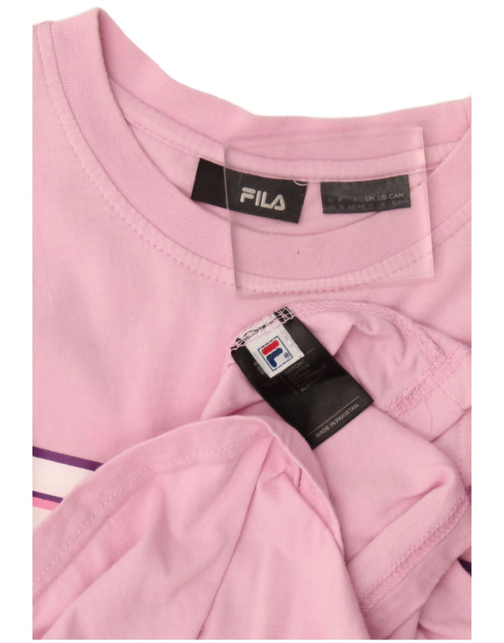 Fila Camiseta gráfica para hombre Top Small Pink