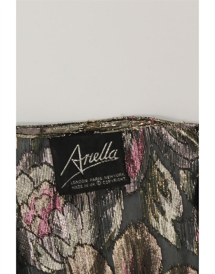 ARELLA Cárdigan corto para mujer UK 46 Grande Multicolor Floral