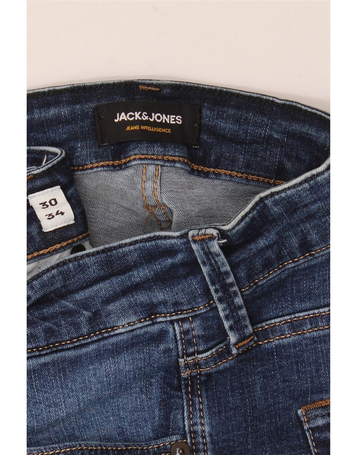 JACK & JONES Vaqueros slim GLENN para hombre W30 L30 Azul