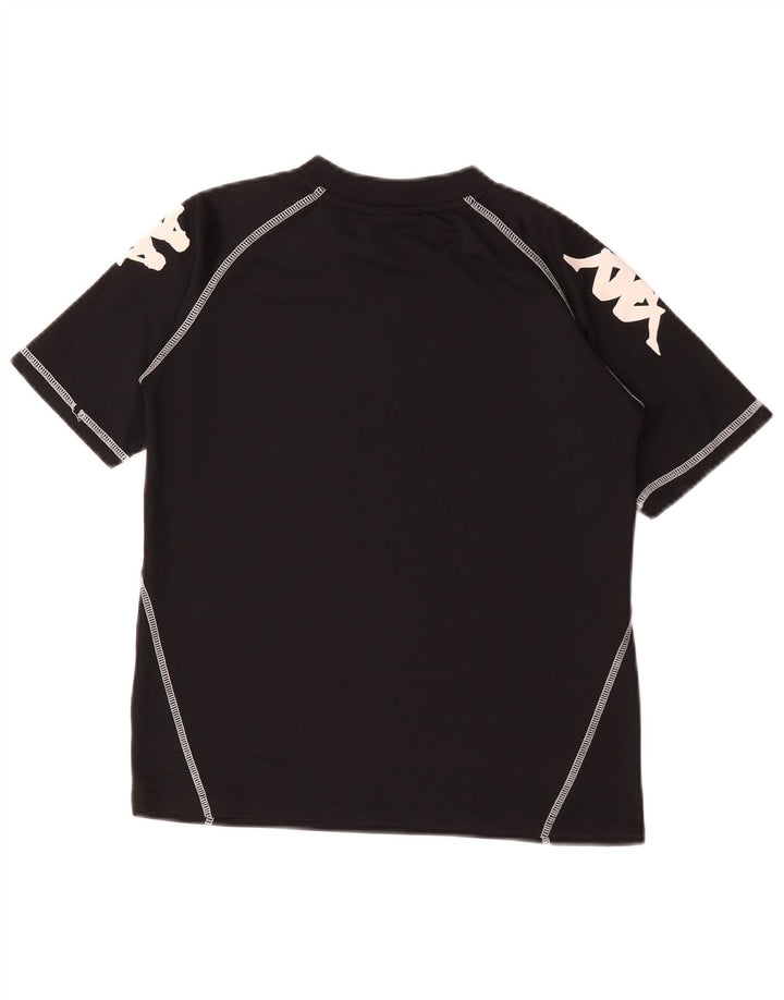 Kappa Camiseta gráfica para niños Top 11-12 años Negro Poliéster