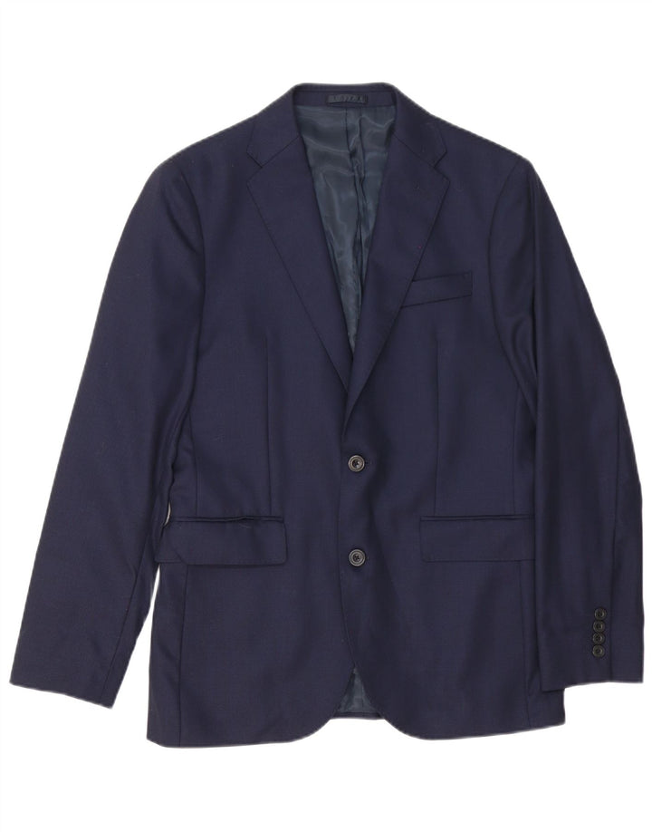 John Lewis Chaqueta tipo blazer de corte regular con 2 botones para hombre UK 38 Azul marino mediano