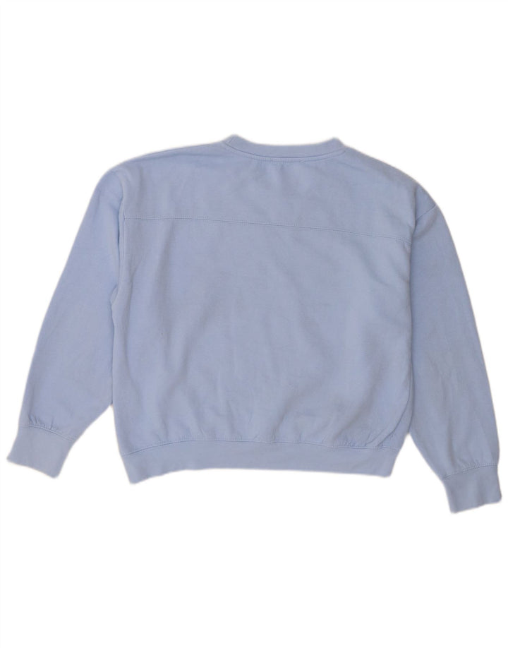Zara Mujer Oversize Sudadera Jumper UK 10 Small Azul Poliéster