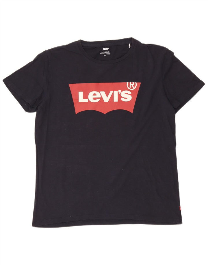 Levi's - Camiseta gráfica para hombre, talla grande, azul marino