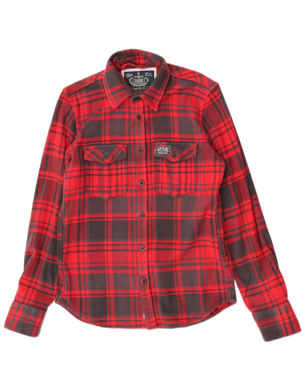 Superdry Camisa De Franela Lumberjack XL De Algodón A Cuadros Rojos
