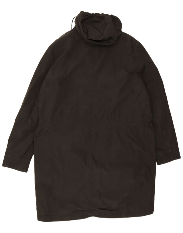 Calvin Klein Abrigo cortavientos con capucha para hombre IT 54 2XL Poliéster negro