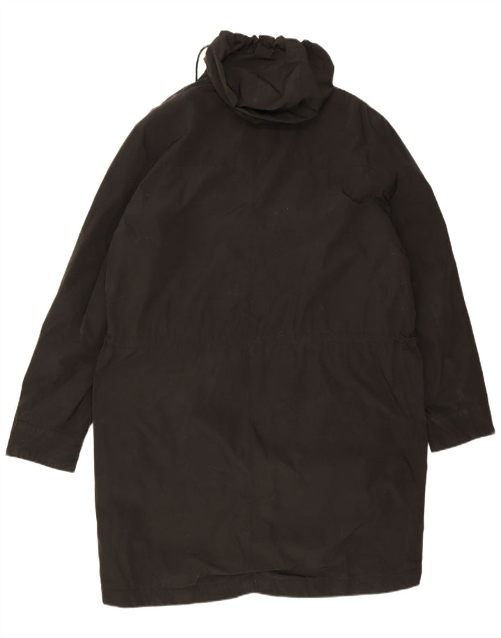 Calvin Klein Abrigo cortavientos con capucha para hombre IT 54 2XL Poliéster negro