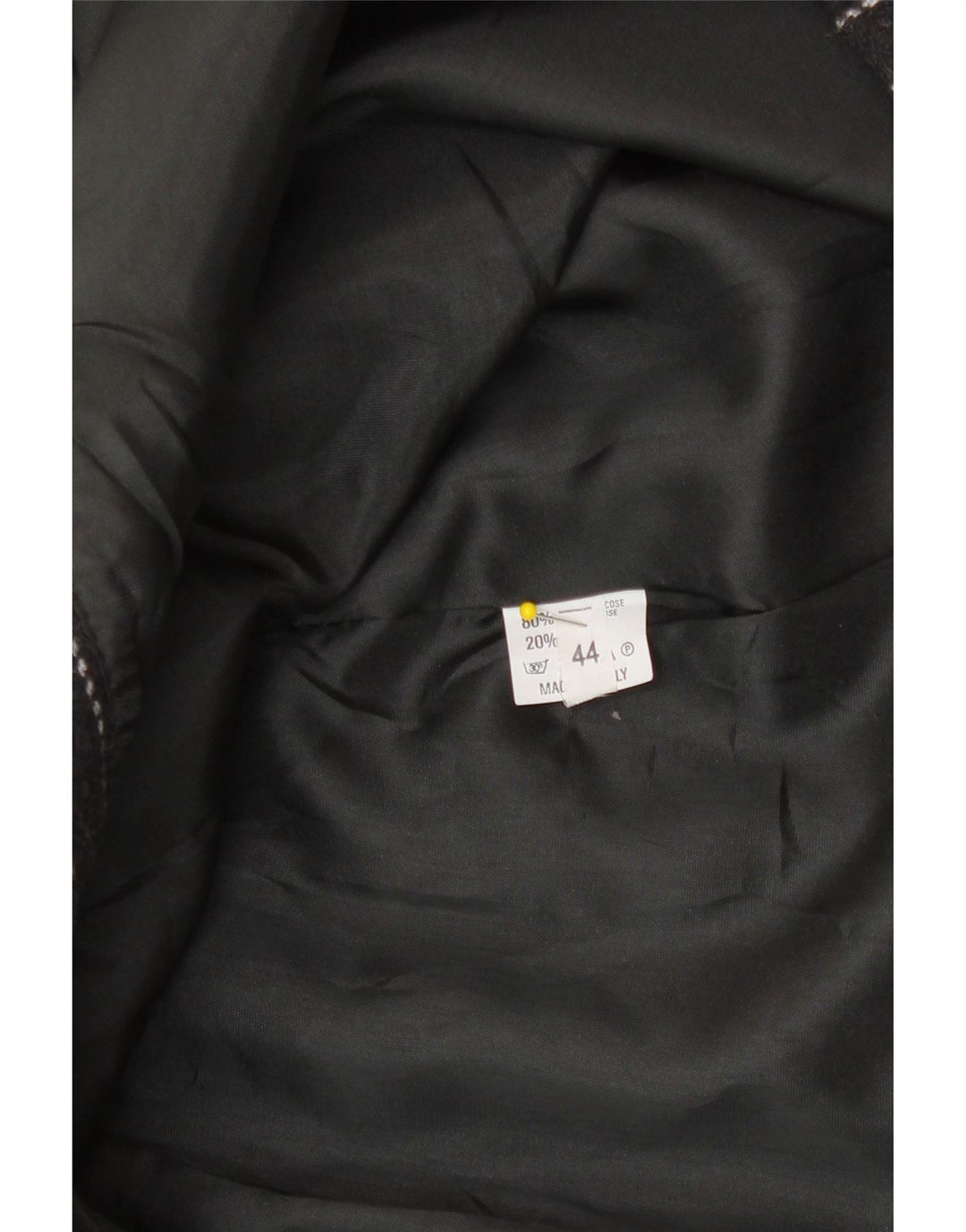 Vintage mujer mini falda cruzada IT 44 Medio W28 Gris Rayas Viscosa