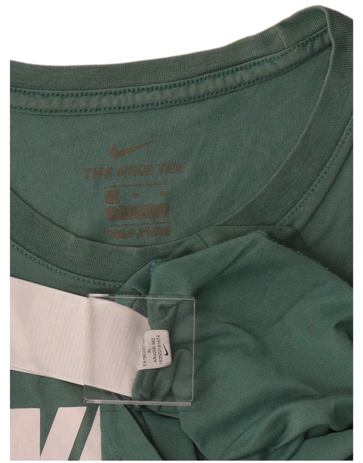 Nike Camiseta gráfica para hombre Top XL Algodón verde