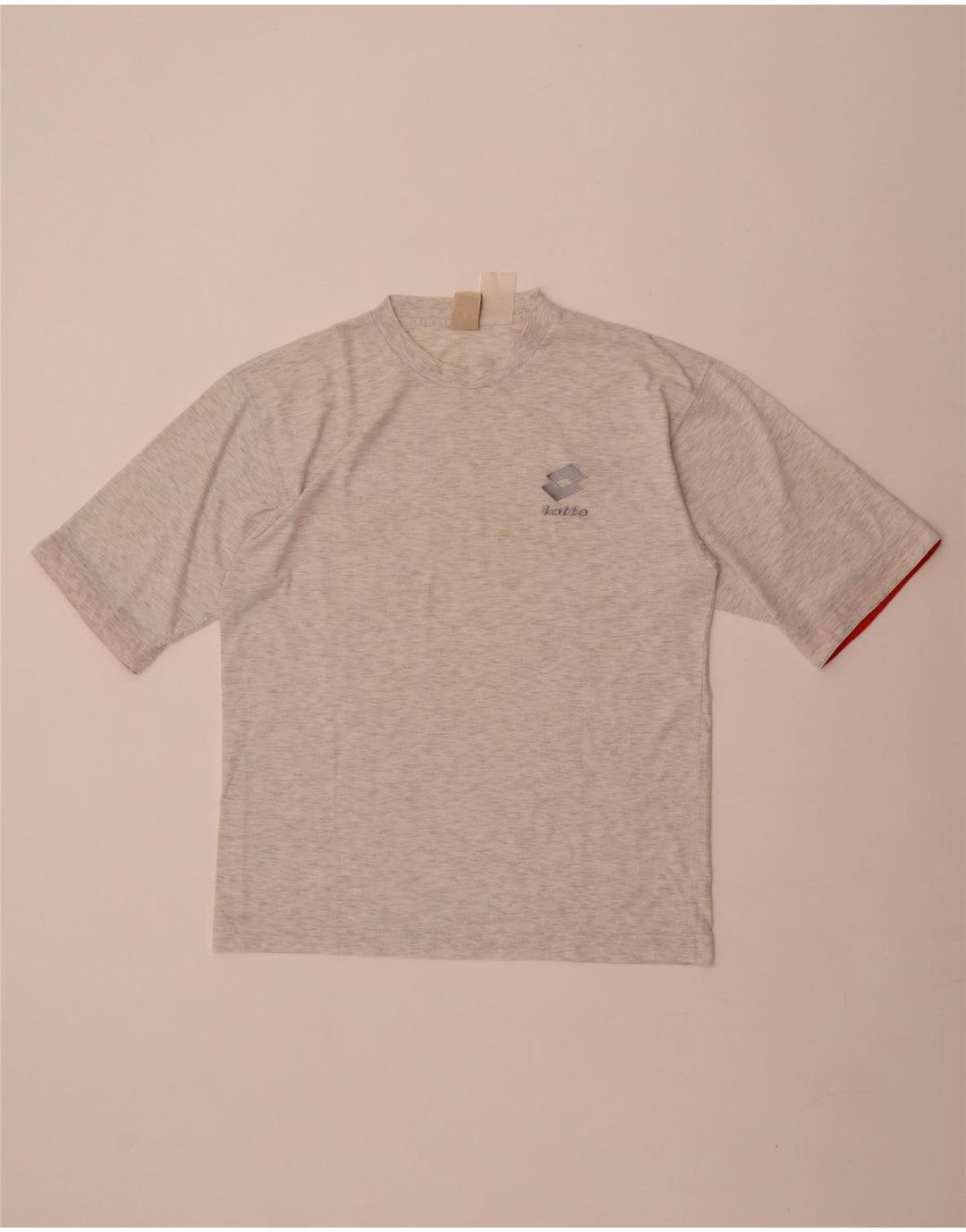 Lotto Hombre Camiseta Gráfica Top Gris Medio Moteado