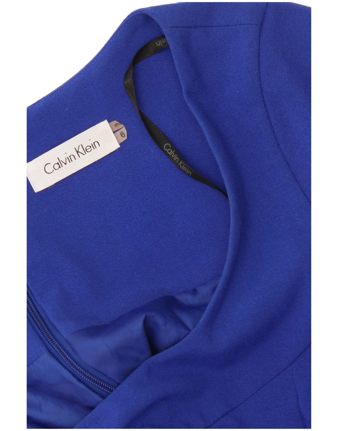 Calvin Klein Vestido A-Line para Mujer US 6 Azul Medio