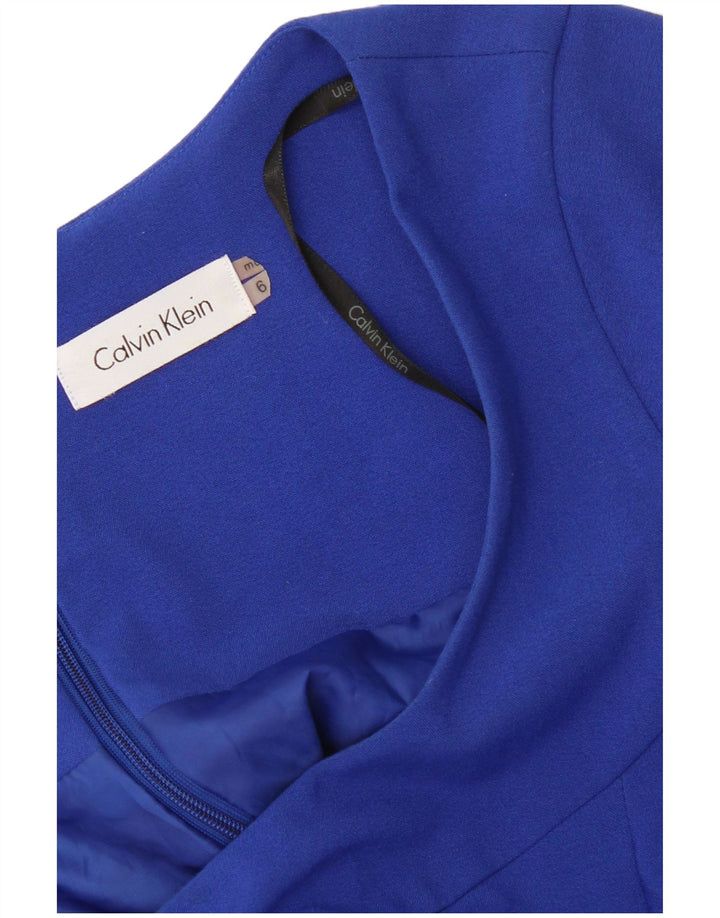 Calvin Klein Vestido A-Line para Mujer US 6 Azul Medio