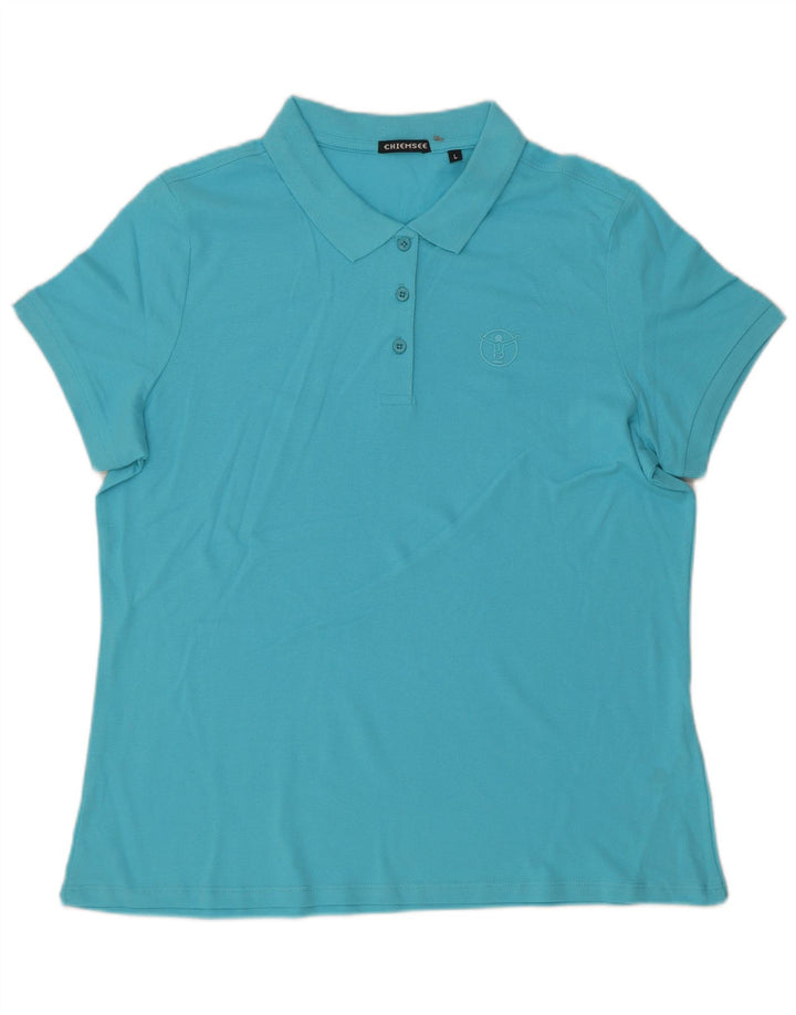 Chiemsee Polo para mujer UK 46 Large Algodón azul