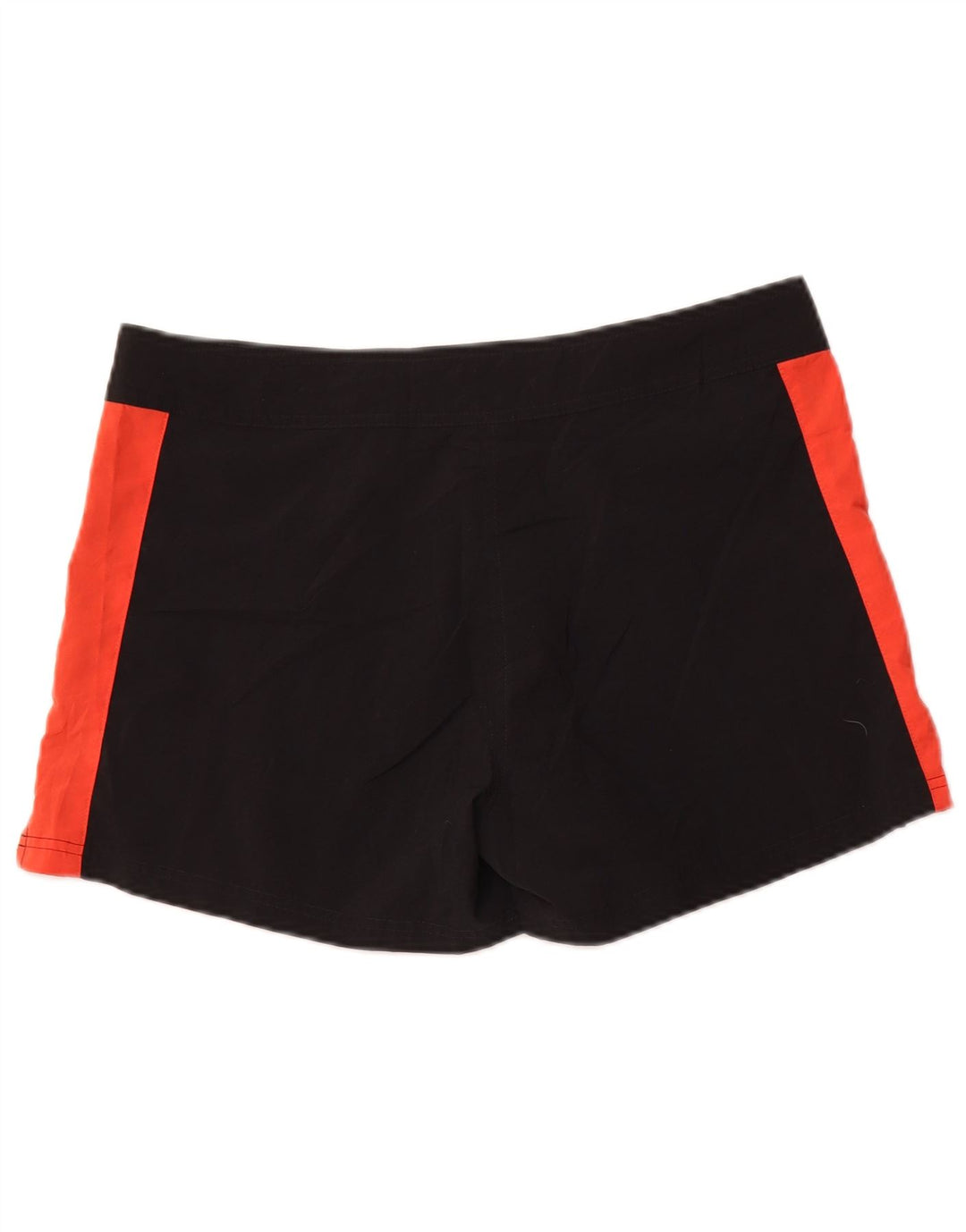 NIKE Pantalones cortos casuales para mujer US 12/14 Grande W34 Negro Colorblock Poliéster
