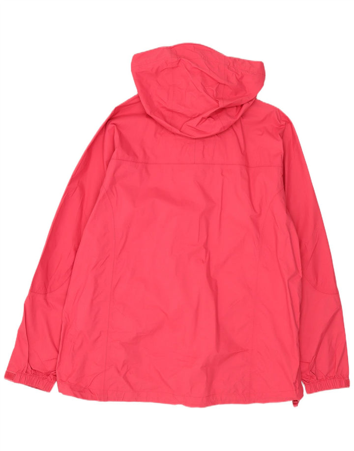 L.L.Bean Chaqueta impermeable con capucha para mujer UK 46 Large Pink Nylon