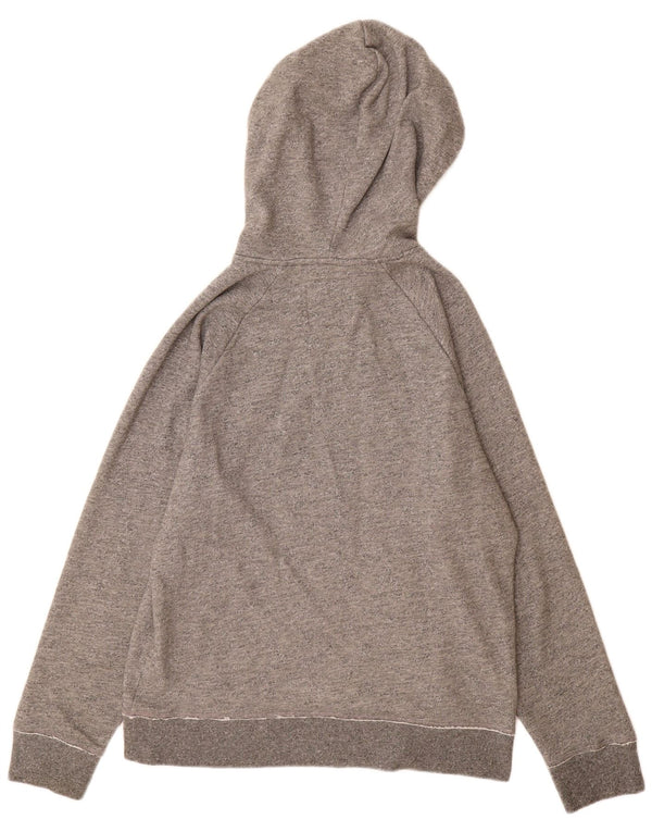 Hollister Hombre Sudadera Con Capucha Gráfica De Algodón Moteado Gris Medio