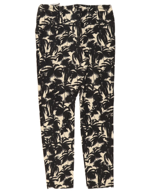 Topshop Pantalones cortos ajustados con estampado gráfico para mujer UK 10 Small W28 L26 Negro