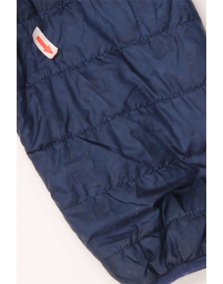 Umbro Chaqueta acolchada con capucha para hombre UK 40 Large Poliéster azul marino