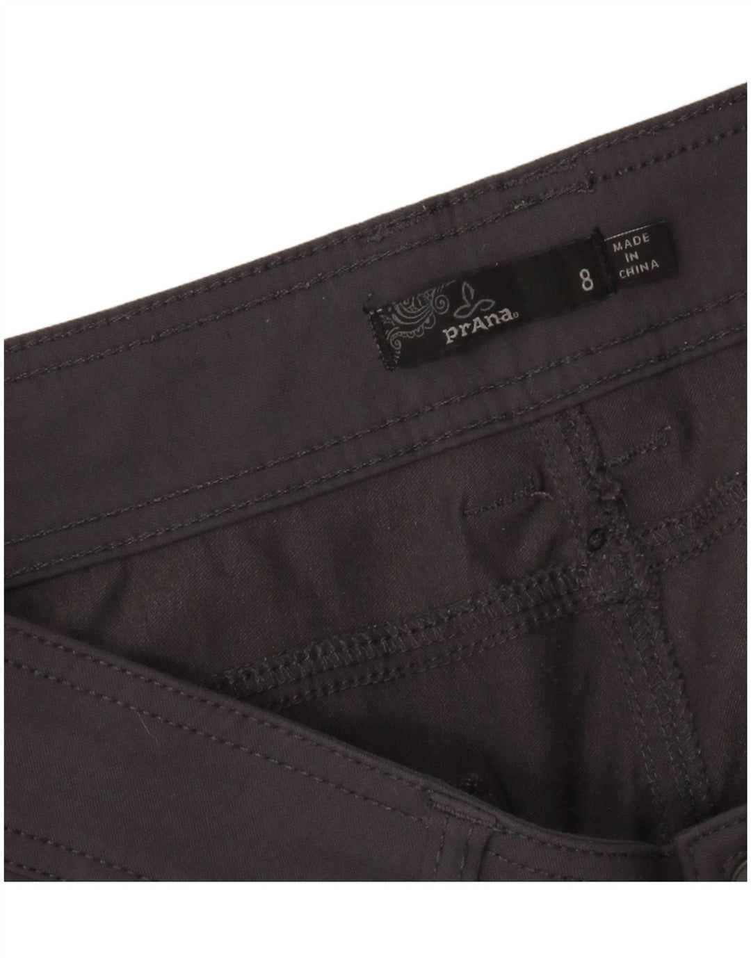PRANA Pantalones cortos cargo para mujer US 8 Medium W32 Gris