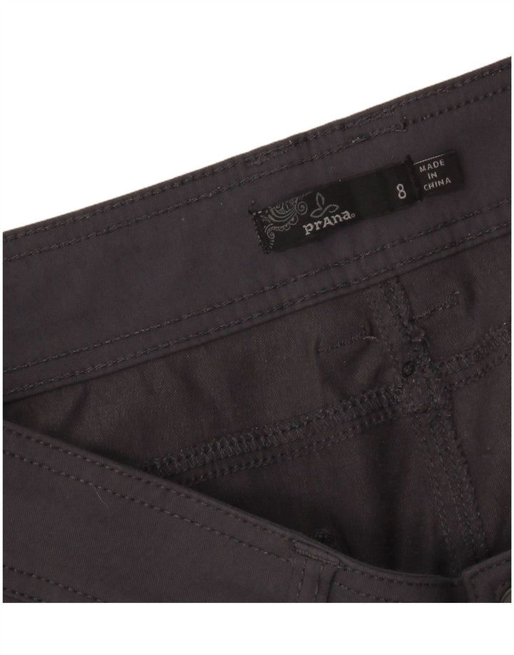 PRANA Pantalones cortos cargo para mujer US 8 Medium W32 Gris