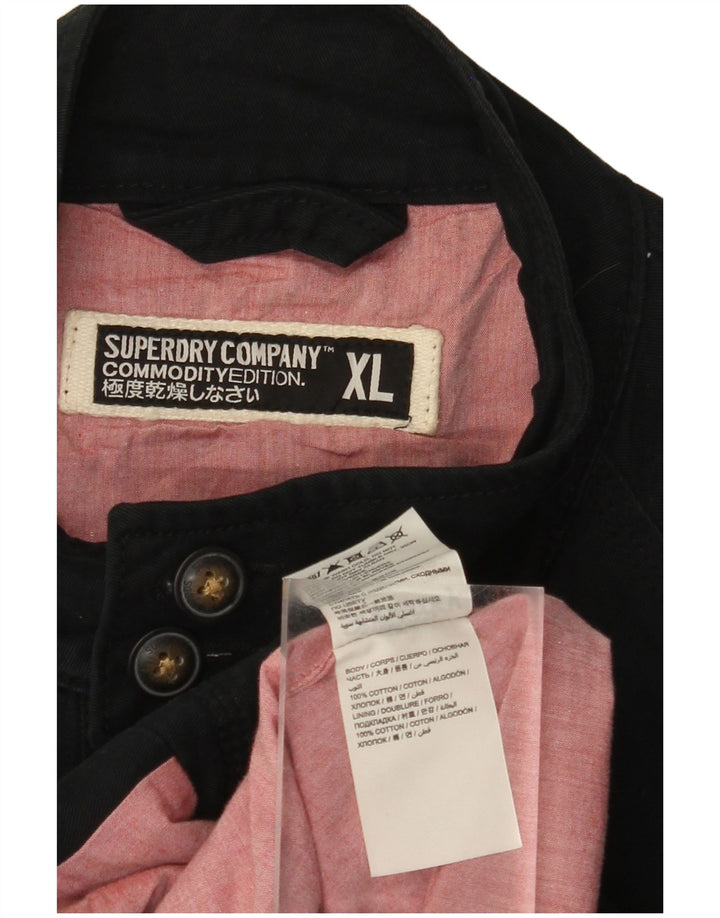 SUPERDRY Chaqueta bomber para hombre ES 42 XL Algodón azul marino