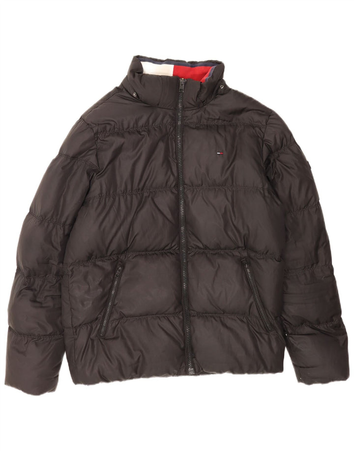 Tommy Hilfiger Chaqueta acolchada para hombre UK 42 XL Poliéster negro
