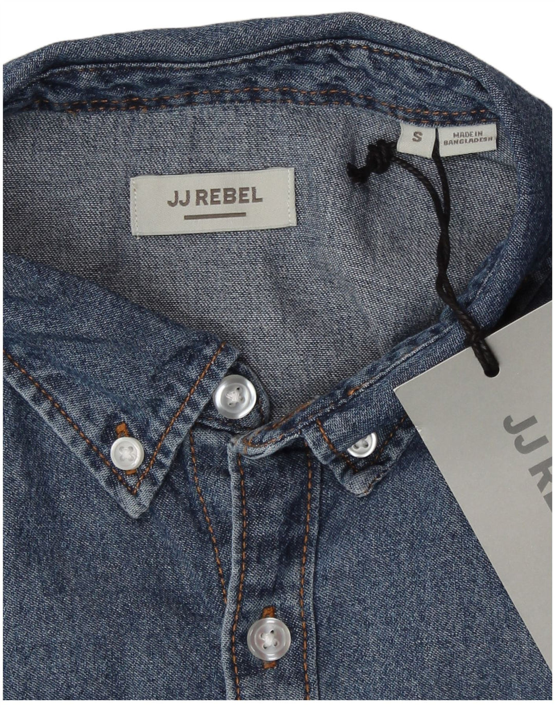 Camisa JJ Rebel Hombre Pequeña Algodón Azul
