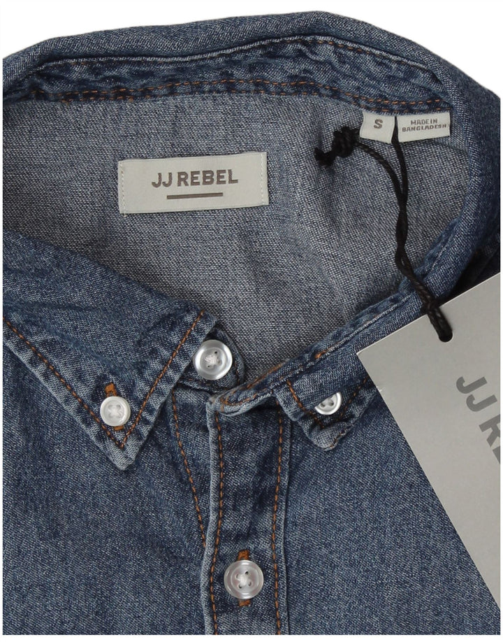 Camisa JJ Rebel Hombre Pequeña Algodón Azul