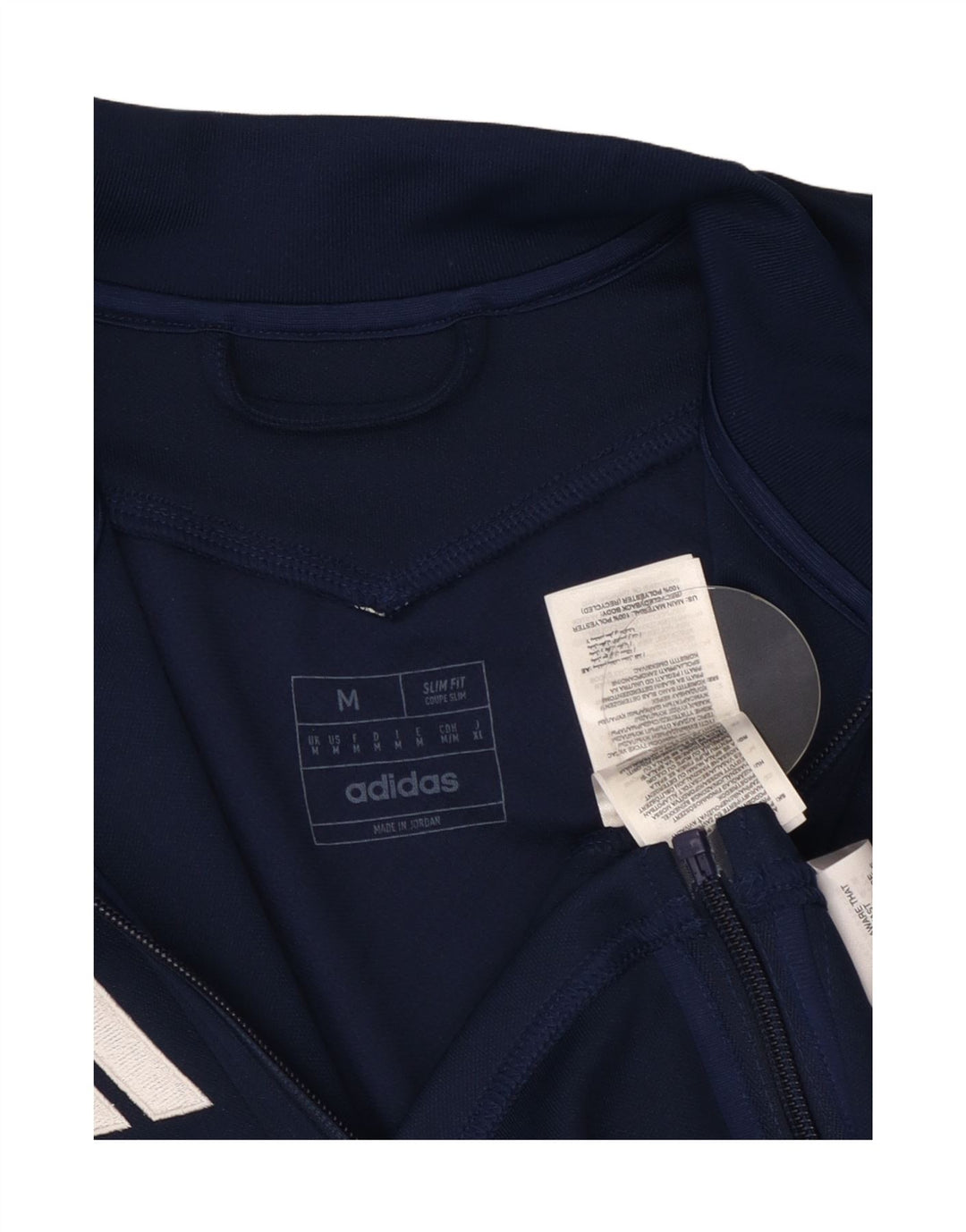 Adidas Hombre Aeroready Slim Fit Chándal Top Chaqueta Medio Azul Marino
