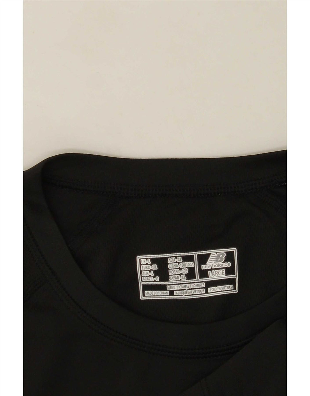 New Balance - Camiseta para hombre, talla grande, color negro