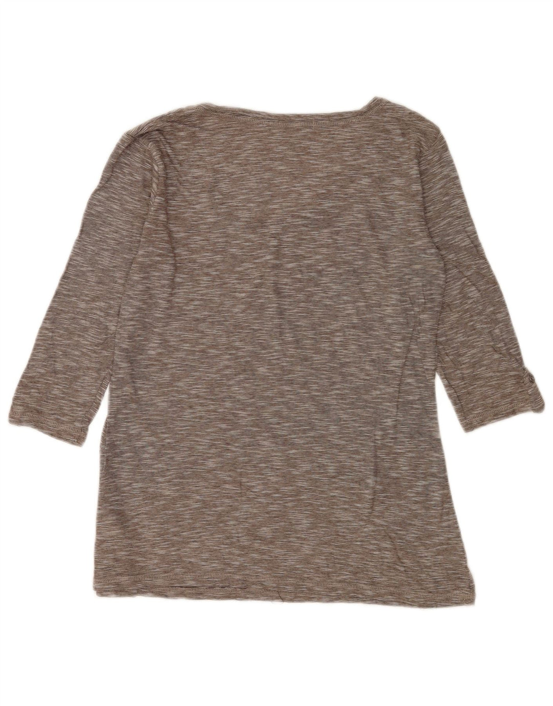 Marks & Spencer Top para mujer manga 3/4 UK 42 Algodón moteado gris medio