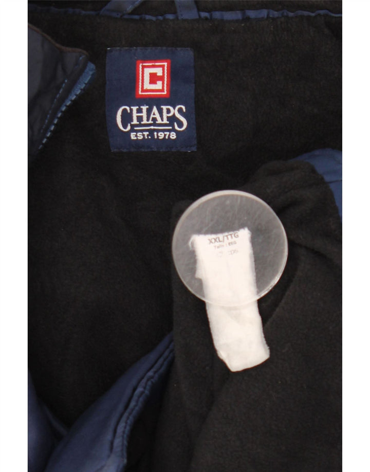 Chaps Chaqueta cortavientos para hombre UK 44 2XL Azul marino Colorblock