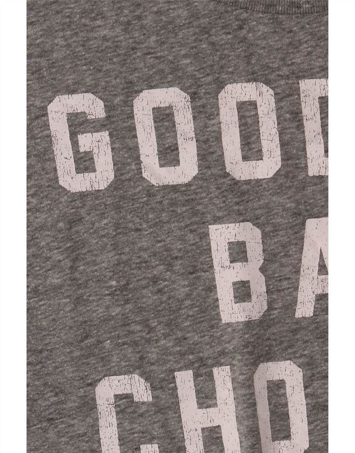 Abercrombie & Fitch Camiseta con gráfico muscular para hombre Top Algodón gris medio