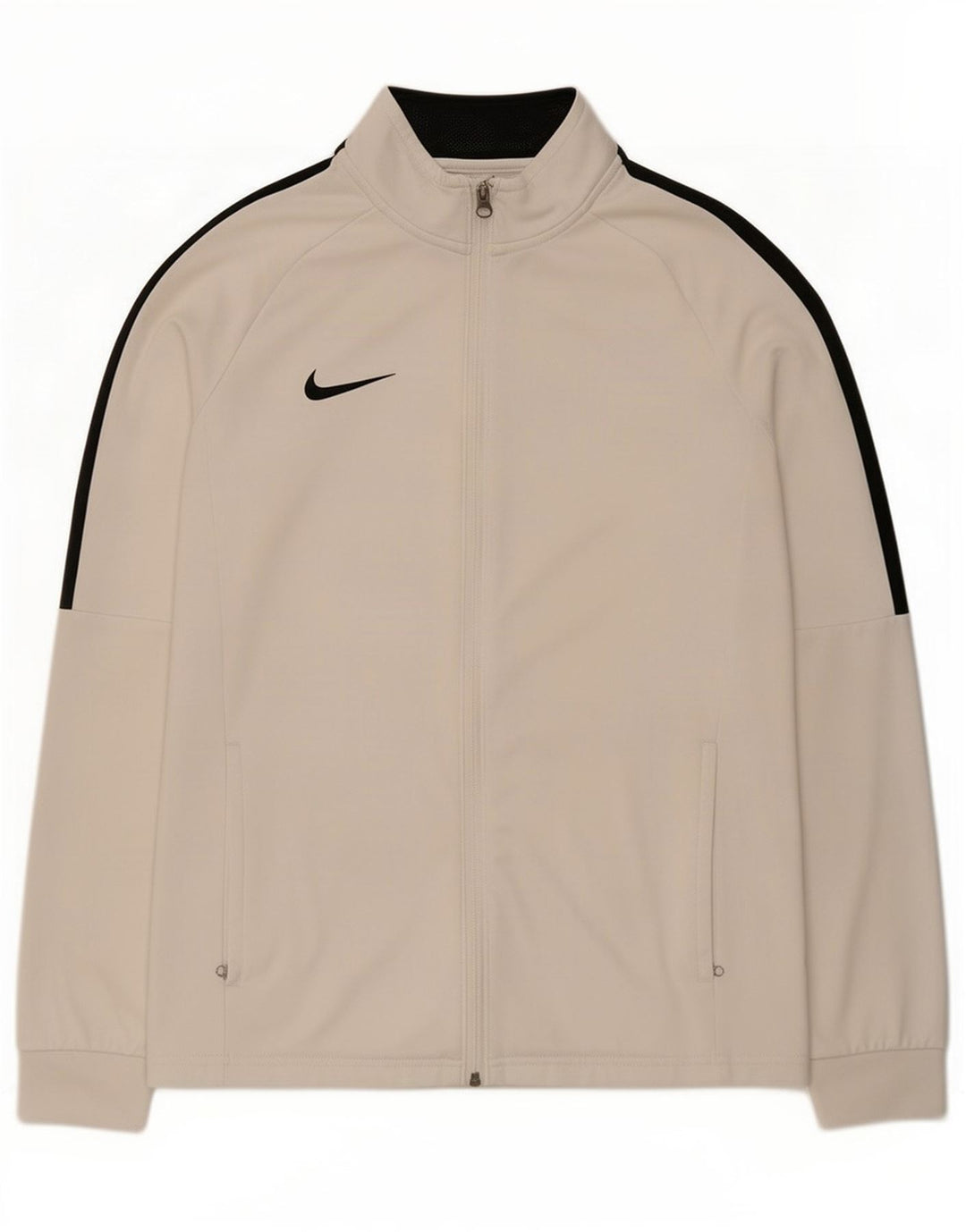 Nike - Chaqueta de chándal Dri Fit para hombre, color blanco medio, poliéster