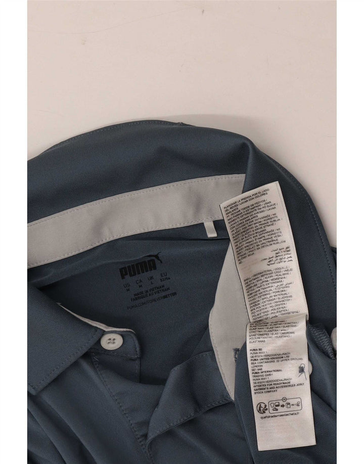 Polo Puma Para Hombre Grande Azul Marino Colorblock Poliéster