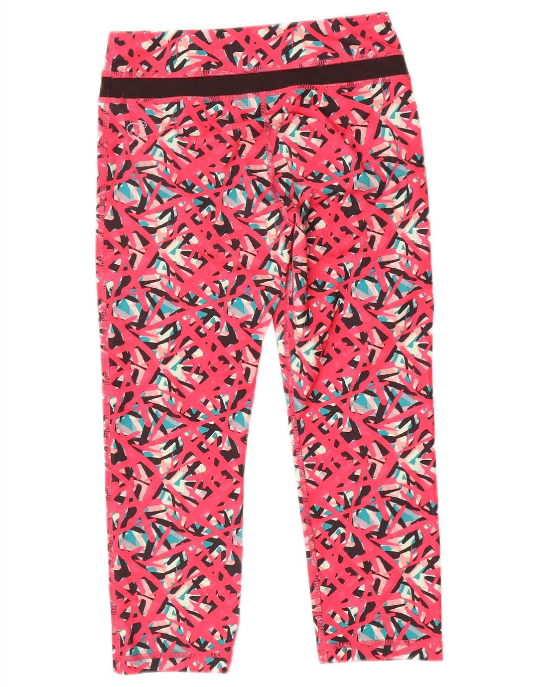 Puma Leggings Capri para Mujer UK 8 Pequeño Rosa Geométrico