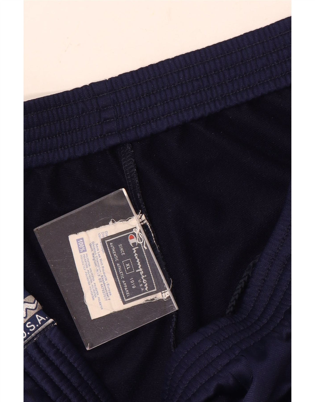 Champion Pantalones De Chándal Gráfico Hombre XL Poliéster Azul Marino