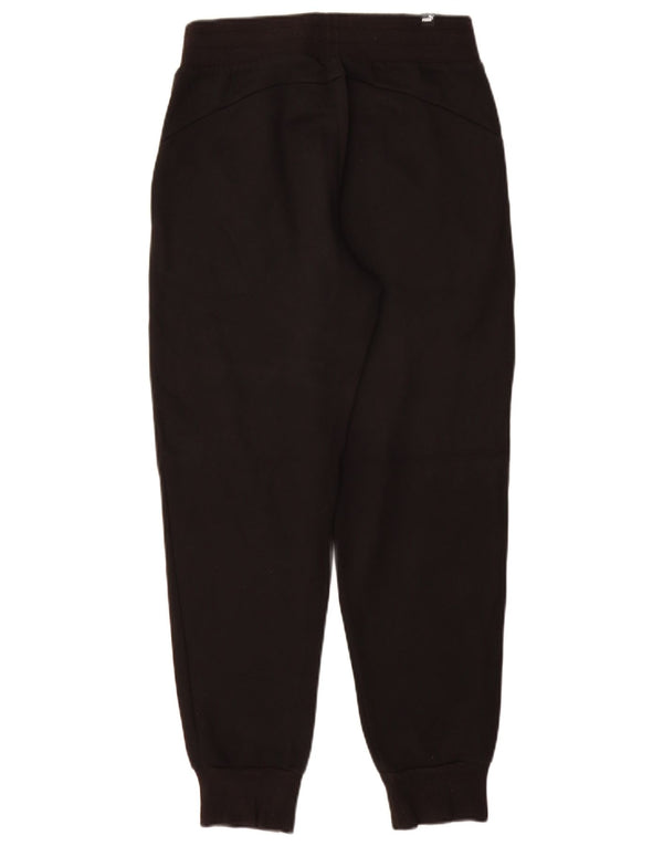 Puma Womens Tracksuit Trousers Joggers UK 10 Small  Black Cotton