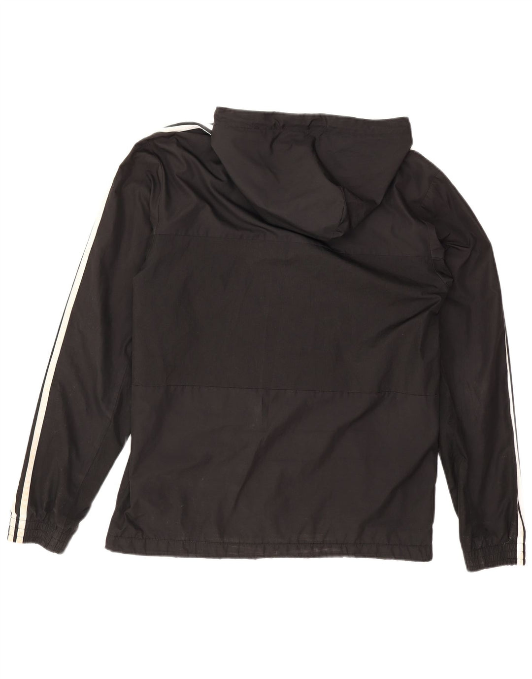 Adidas Chaqueta impermeable con capucha para hombre UK 38 Mediano Negro Poliéster