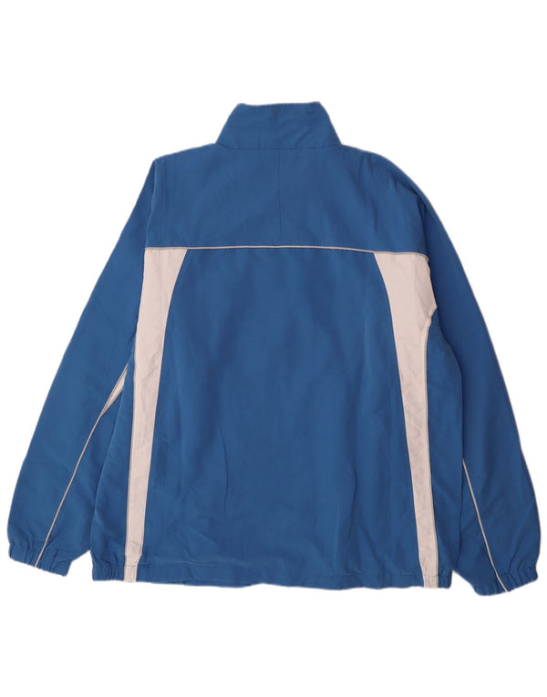 Asics Hombre Chándal Top Chaqueta 2XL Azul Colorblock Poliéster